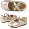imageCIOR Toddler Girls Ballet Flats Shoes Ballerina Bowknot Jane Mary Princess Dress Shoes for Wedding Party SchoolJgolden