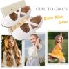 imageCIOR Toddler Girls Ballet Flats Shoes Ballerina Bowknot Jane Mary Princess Dress Shoes for Wedding Party SchoolJwhite