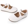 imageCIOR Toddler Girls Ballet Flats Shoes Ballerina Bowknot Jane Mary Princess Dress Shoes for Wedding Party SchoolJwhite