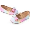 imageCIOR Toddler Girls Ballet Flats Shoes Ballerina Bowknot Jane Mary Princess Dress Shoes for Wedding Party SchoolRainbowgradient