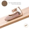 imageCIOR Toddler Girls Ballet Flats Shoes Ballerina Bowknot Jane Mary Princess Dress Shoes for Wedding Party SchoolRosegold