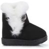 imageCIOR Toddler Snow Boots for Girls Boys Winter Warm Kids Button Boots Outdoor Shoes