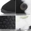 imageCIOR Toddler Snow Boots for Girls Boys Winter Warm Kids Button Boots Outdoor Shoes