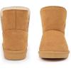imageCIOR Toddler Snow Boots for Girls Boys Winter Warm Kids Button Boots Outdoor Shoes013schestnut
