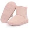 imageCIOR Toddler Snow Boots for Girls Boys Winter Warm Kids Button Boots Outdoor Shoes013spink