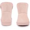 imageCIOR Toddler Snow Boots for Girls Boys Winter Warm Kids Button Boots Outdoor Shoes013spink