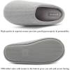 imageCIOR Unisex Mens Womens Memory Foam Slippers Comfort Cottonblend Closed Toe House Shoes Indoor Scuff22light Gray