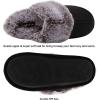 imageCIOR Womens Memory Foam Slippers Faux Fur Lining Slipon Clog Scuff House Shoes Indoor ampamp OutdoorU118WMT01002blackF3839