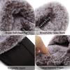 imageCIOR Womens Memory Foam Slippers Faux Fur Lining Slipon Clog Scuff House Shoes Indoor ampamp OutdoorU118WMT01002blackF3839