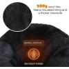 imageCIOR Womens Snow Boots Winter WaterResistant Fur Lined Frosty AntiSlip Warm Snow Boots U120WMX004Black38