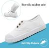 imageKids Canvas Sneaker Slipon Baby Boys Girls Casual Fashion Shoes41white