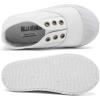 imageKids Canvas Sneaker Slipon Baby Boys Girls Casual Fashion Shoes41white