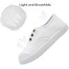 imageKids Canvas Sneaker Slipon Baby Boys Girls Casual Fashion Shoes41white