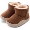 imageCIOR Baby Toddler Snow Boots Winter Warm Infant bootie AntiSlip Kids Newborn First walker Outdoor Shoes for Girls Boys