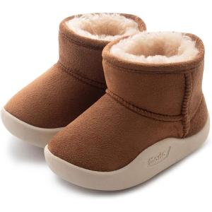 imageCIOR Baby Toddler Snow Boots Winter Warm Infant bootie AntiSlip Kids Newborn First walker Outdoor Shoes for Girls Boys