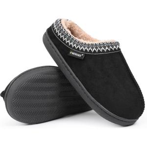 imageCIOR Boys Girls Slippers House Fuzzy Shoes Soft Slipon Slippers Slides Indoor OutdoorBlacktfx