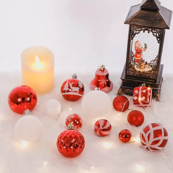 OurWarm 105pcs Christmas Ball Ornaments Shatterproof Christmas Ornaments Sets for Christmas Tree Decorations Holidays Home Party Decorations Tree Ornaments