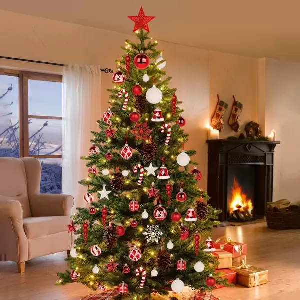 OurWarm 105pcs Christmas Ball Ornaments Shatterproof Christmas Ornaments Sets for Christmas Tree Decorations Holidays Home Party Decorations Tree Ornaments