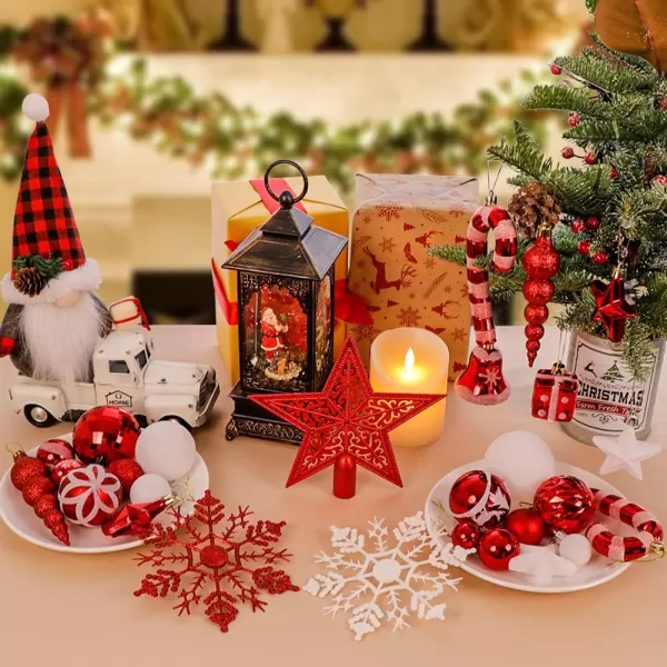 OurWarm 105pcs Christmas Ball Ornaments Shatterproof Christmas Ornaments Sets for Christmas Tree Decorations Holidays Home Party Decorations Tree Ornaments
