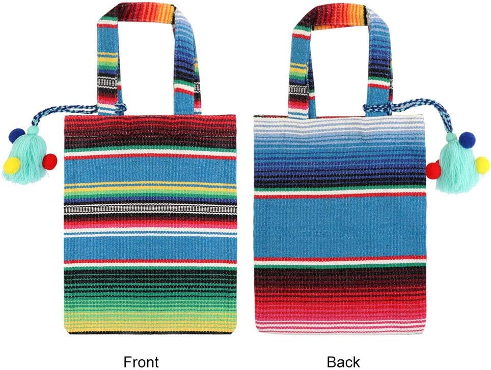 OurWarm 10 x 8 Inches Handwoven Mexican Tote Favor Bags Mexican Fiesta Party Bag with Colorful Tassels for Mexican Party Decorations Fiesta party supplies Set of 6OurWarm 10 x 8 Inches Handwoven Mexican Tote Favor Bags Mexican Fiesta Party Bag with Colorful Tassels for Mexican Party Decorations Fiesta party supplies Set of 6