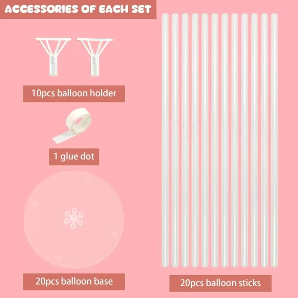 OurWarm 10 Set 30inch Balloon Stand Kit for Table Top Centerpiece Balloon Holder Sticks with Base for Baby Shower Birthday Party Graduation Wedding DecorationsOurWarm 10 Set 30inch Balloon Stand Kit for Table Top Centerpiece Balloon Holder Sticks with Base for Baby Shower Birthday Party Graduation Wedding Decorations