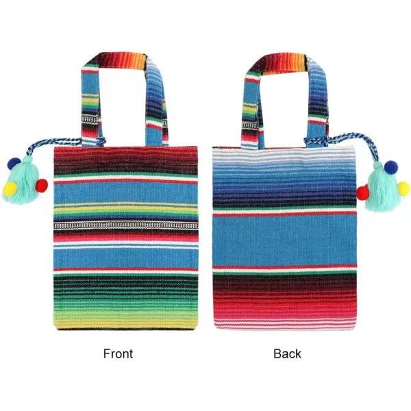 OurWarm 10 x 8 Inches Handwoven Mexican Tote Favor Bags Mexican Fiesta Party Bag with Colorful Tassels for Mexican Party Decorations Fiesta party supplies Set of 6OurWarm 10 x 8 Inches Handwoven Mexican Tote Favor Bags Mexican Fiesta Party Bag with Colorful Tassels for Mexican Party Decorations Fiesta party supplies Set of 6