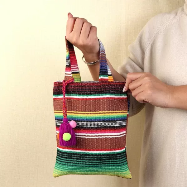 OurWarm 10 x 8 Inches Handwoven Mexican Tote Favor Bags Mexican Fiesta Party Bag with Colorful Tassels for Mexican Party Decorations Fiesta party supplies Set of 6OurWarm 10 x 8 Inches Handwoven Mexican Tote Favor Bags Mexican Fiesta Party Bag with Colorful Tassels for Mexican Party Decorations Fiesta party supplies Set of 6