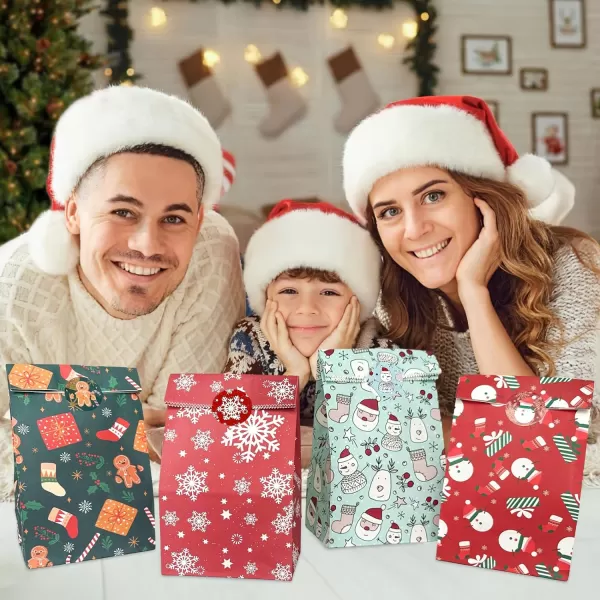 OurWarm 24Pcs Christmas Treat Bags Paper Gift Bags Small Candy Party Favor Goody Goodies Bags with Stickers Party Favor Bags Holiday Giftgiving for Kids Christmas Xmas Party Decorations SuppliesOurWarm 24Pcs Christmas Treat Bags Paper Gift Bags Small Candy Party Favor Goody Goodies Bags with Stickers Party Favor Bags Holiday Giftgiving for Kids Christmas Xmas Party Decorations Supplies