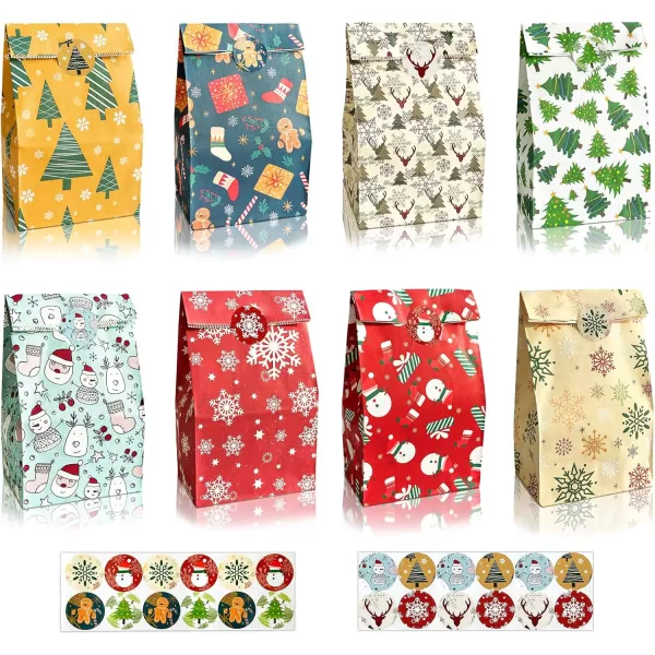 OurWarm 24Pcs Christmas Treat Bags Paper Gift Bags Small Candy Party Favor Goody Goodies Bags with Stickers Party Favor Bags Holiday Giftgiving for Kids Christmas Xmas Party Decorations SuppliesOurWarm 24Pcs Christmas Treat Bags Paper Gift Bags Small Candy Party Favor Goody Goodies Bags with Stickers Party Favor Bags Holiday Giftgiving for Kids Christmas Xmas Party Decorations Supplies
