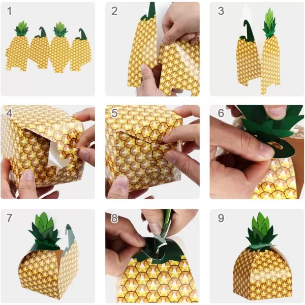 OurWarm 24pcs Pineapple Favor Boxes Small 3D Pineapple Gift Boxes for Tropical Hawaiian Themed Party Decorations Goodie Boxes for Luau BBQ Summer Beach Pool Fruit Candy Boxes Party FavorsOurWarm 24pcs Pineapple Favor Boxes Small 3D Pineapple Gift Boxes for Tropical Hawaiian Themed Party Decorations Goodie Boxes for Luau BBQ Summer Beach Pool Fruit Candy Boxes Party Favors