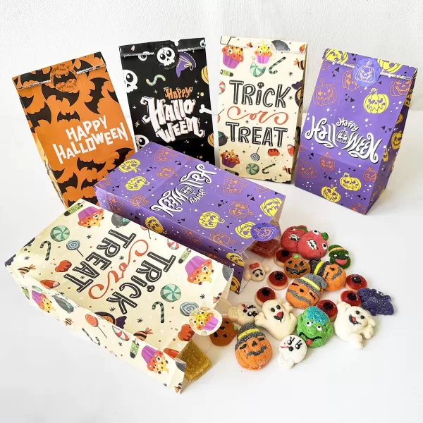 OurWarm 60Pcs Halloween Treat Bags Paper Gift Bags Small Candy Party Favor Goody goodie Bags with Trick or Treat Stickers for Halloween Party Decorations SuppliesOurWarm 60Pcs Halloween Treat Bags Paper Gift Bags Small Candy Party Favor Goody goodie Bags with Trick or Treat Stickers for Halloween Party Decorations Supplies