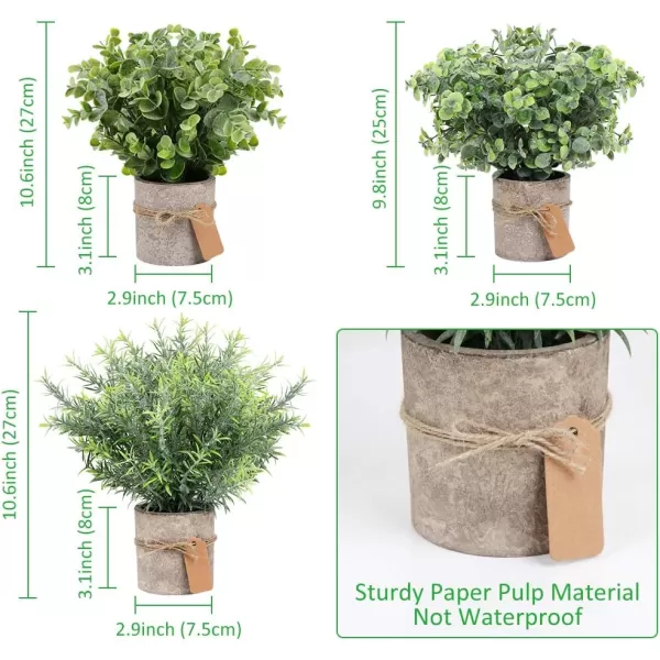 OurWarm Artificial Plants Small Fake Potted Plants Faux Eucalyptus Plants Indoor for Modern Farmhouse Office Desk Bathroom Table Shelf Decor 3 PackOurWarm Artificial Plants Small Fake Potted Plants Faux Eucalyptus Plants Indoor for Modern Farmhouse Office Desk Bathroom Table Shelf Decor 3 Pack