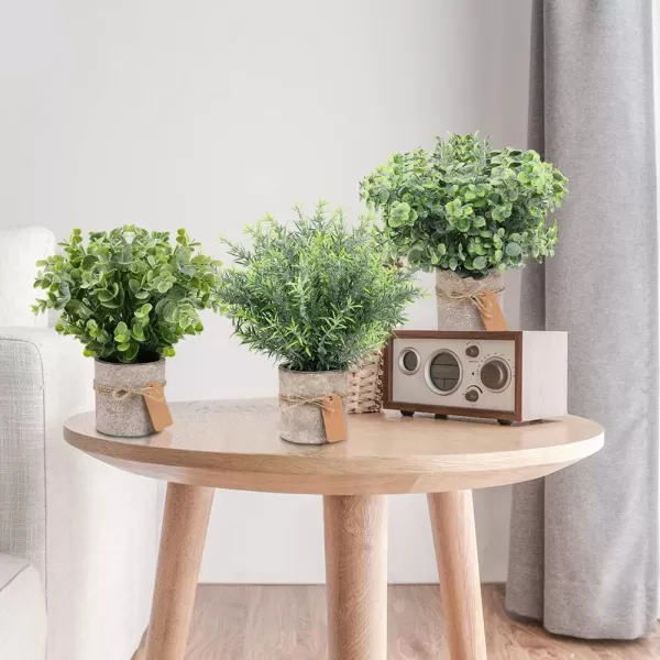 OurWarm Artificial Plants Small Fake Potted Plants Faux Eucalyptus Plants Indoor for Modern Farmhouse Office Desk Bathroom Table Shelf Decor 3 PackOurWarm Artificial Plants Small Fake Potted Plants Faux Eucalyptus Plants Indoor for Modern Farmhouse Office Desk Bathroom Table Shelf Decor 3 Pack