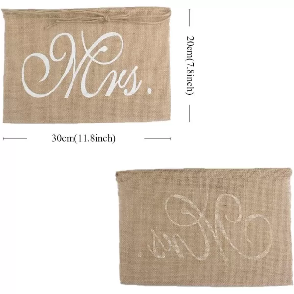 OurWarm Burlap Bows Mr amp Mrs Burlap Chair Banner Set Chair Sign Garland Rustic Wedding Party DecorationOurWarm Burlap Bows Mr amp Mrs Burlap Chair Banner Set Chair Sign Garland Rustic Wedding Party Decoration