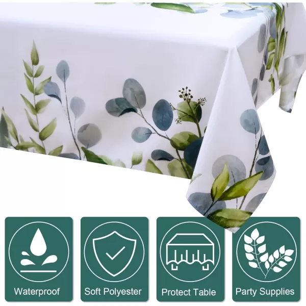 OurWarm Eucalyptus Leaves Sage Green Tablecloth Baby Shower Birthday Party Decorations 60 x 84 Inch Greenery Eucalyptus Polyester Table Cloth Summer Farmhouse Rustic Holiday Dining Party DecorationOurWarm Eucalyptus Leaves Sage Green Tablecloth Baby Shower Birthday Party Decorations 60 x 84 Inch Greenery Eucalyptus Polyester Table Cloth Summer Farmhouse Rustic Holiday Dining Party Decoration