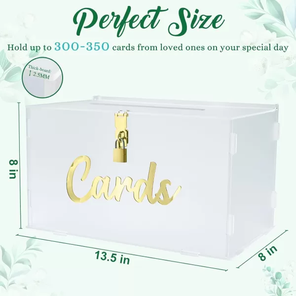 OurWarm Frosted Acrylic Wedding Card Box with String Light Large Gift Card Box Holder for Wedding Reception Honeymoon Fund Envelope Money Box for Party Graduation Baby Shower Birthday DecorationsOurWarm Frosted Acrylic Wedding Card Box with String Light Large Gift Card Box Holder for Wedding Reception Honeymoon Fund Envelope Money Box for Party Graduation Baby Shower Birthday Decorations