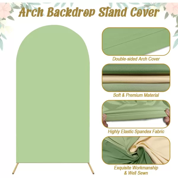 OurWarm Set of 3 Wedding Arch Cover 456ft Fabric Arch Backdrop Cover Double Sided Fitted Spandex for Arch Frame Balloon Baby Shower Birthday Frame Not Included Green SeriesOurWarm Set of 3 Wedding Arch Cover 456ft Fabric Arch Backdrop Cover Double Sided Fitted Spandex for Arch Frame Balloon Baby Shower Birthday Frame Not Included Green Series