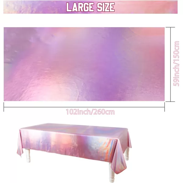 OurWarm Tablecloths Laser Table Covers Holographic Foil for Girl Party Wedding Disco Dance Birthday Holiday Mermaid Party Decorations 59 x 108 InchOurWarm Tablecloths Laser Table Covers Holographic Foil for Girl Party Wedding Disco Dance Birthday Holiday Mermaid Party Decorations 59 x 108 Inch