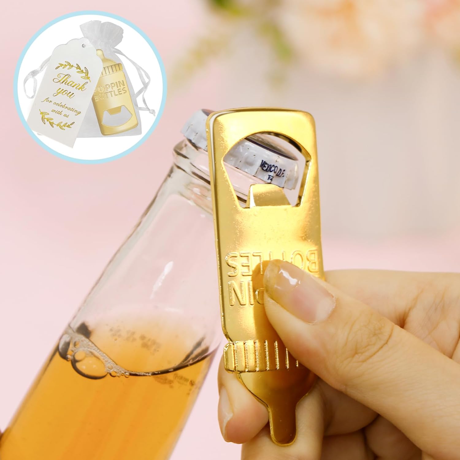 OurWarm 30pcs Key Bottle Opener Wedding Favors with Tags Rose Gold Skeleton Key Bottle Opener Favors for Bridal Shower Party Wedding Decorations or Souvenirs for Guests Bulk 3 StylesGold