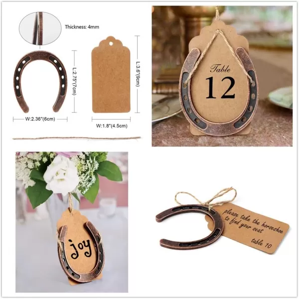 OurWarm 30pcs Good Lucky Horseshoe Wedding Favors for Guests Vintage Craft Horseshoe Favors with Kraft Gift Tags for Rustic Wedding Birthday Party DecorationsOurWarm 30pcs Good Lucky Horseshoe Wedding Favors for Guests Vintage Craft Horseshoe Favors with Kraft Gift Tags for Rustic Wedding Birthday Party Decorations