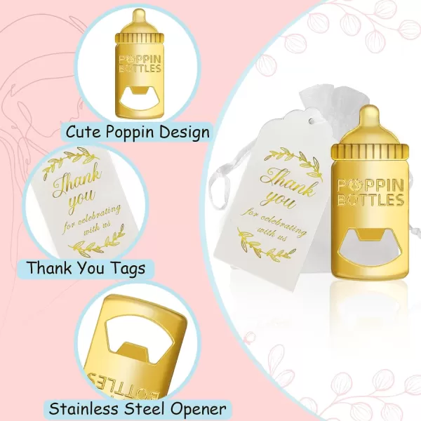 OurWarm 30pcs Key Bottle Opener Wedding Favors with Tags Rose Gold Skeleton Key Bottle Opener Favors for Bridal Shower Party Wedding Decorations or Souvenirs for Guests Bulk 3 StylesGold