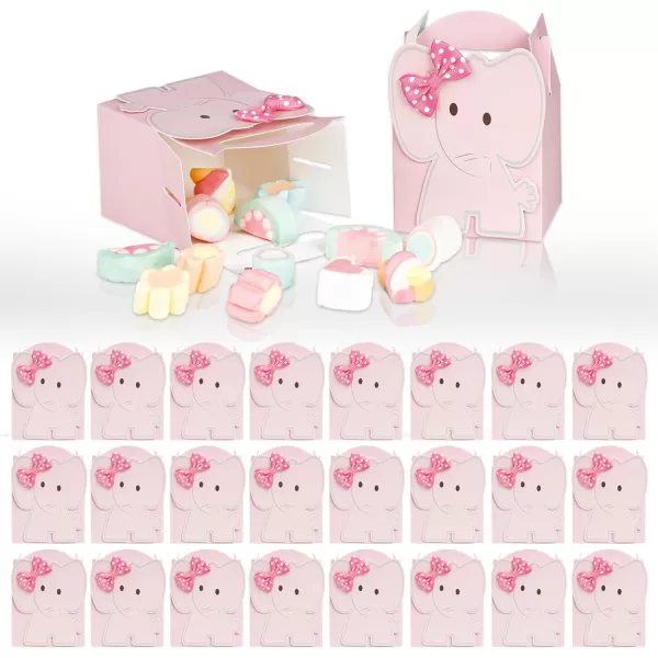 OurWarm 50Pcs Elephant Baby Shower Party Favor Boxes for Girls Pink Gift Boxes for Girl Birthday Parties Gender Neutral Girl Baby Showers Decorations 43x 24x 31inchesOurWarm 50Pcs Elephant Baby Shower Party Favor Boxes for Girls Pink Gift Boxes for Girl Birthday Parties Gender Neutral Girl Baby Showers Decorations 43x 24x 31inches