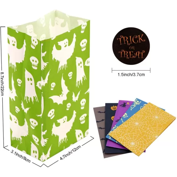 OurWarm 60pcs Halloween Party Treat Bags Paper Gift Bags Party Favor Goody Bags with Trick or Treat Stickers for Halloween Party Decorations SuppliesOurWarm 60pcs Halloween Party Treat Bags Paper Gift Bags Party Favor Goody Bags with Trick or Treat Stickers for Halloween Party Decorations Supplies