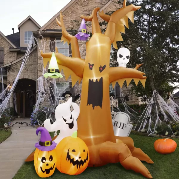 OurWarm 8FT Scary Halloween Inflatable Dead Tree with Ghost Pumpkins Tombstone Blow Up Inflatable Halloween Decor with Builtin LEDs for Halloween Party Indoor Outdoor Yard Garden Lawn DecorationOurWarm 8FT Scary Halloween Inflatable Dead Tree with Ghost Pumpkins Tombstone Blow Up Inflatable Halloween Decor with Builtin LEDs for Halloween Party Indoor Outdoor Yard Garden Lawn Decoration