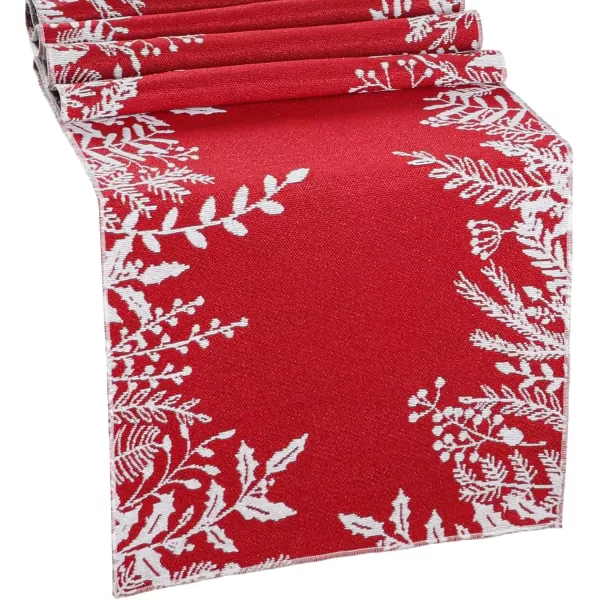 OurWarm Blue Snowflake Christmas Table Runner Holiday Christmas Table Runners 72 inches Long Christmas Runner for Table Dining Kitchen Blue Christmas DecorationsRed and White