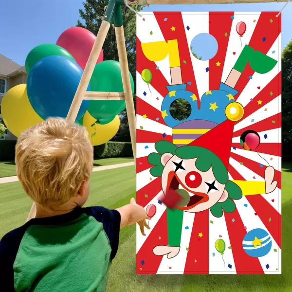 OurWarm Carnival Games Bean Bag Toss Game Clown with 4 Bean Bags for Kids and Adults in Carnival Party Activities Carnival Games Party Decorations Supply Outdoor Yard Lawn SetOurWarm Carnival Games Bean Bag Toss Game Clown with 4 Bean Bags for Kids and Adults in Carnival Party Activities Carnival Games Party Decorations Supply Outdoor Yard Lawn Set