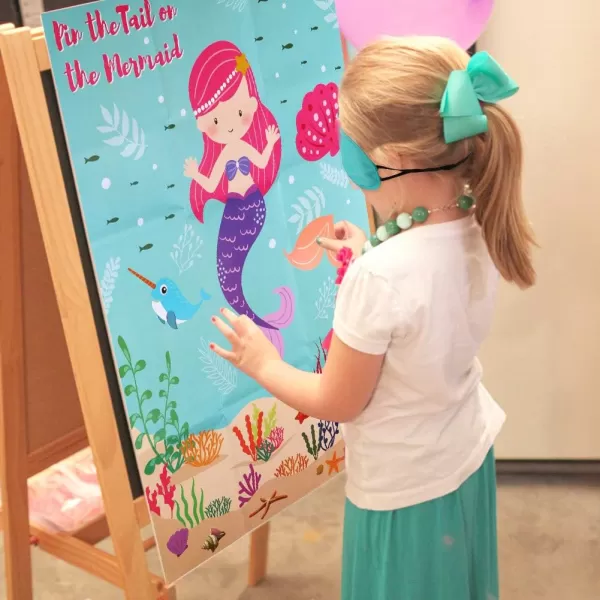 OurWarm Pin The Tail on The Mermaid Birthday Games for Kids Party Under The Sea Party Games for Kids Birthday Party DecorationsOurWarm Pin The Tail on The Mermaid Birthday Games for Kids Party Under The Sea Party Games for Kids Birthday Party Decorations