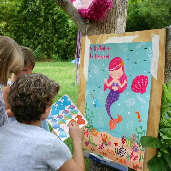 OurWarm Pin The Tail on The Mermaid Birthday Games for Kids Party Under The Sea Party Games for Kids Birthday Party DecorationsOurWarm Pin The Tail on The Mermaid Birthday Games for Kids Party Under The Sea Party Games for Kids Birthday Party Decorations