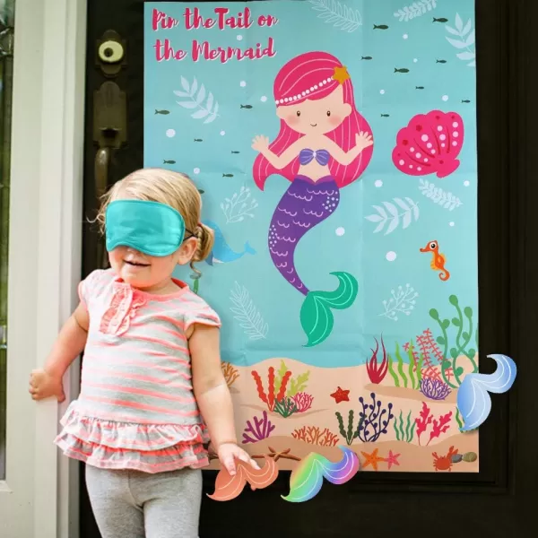 OurWarm Pin The Tail on The Mermaid Birthday Games for Kids Party Under The Sea Party Games for Kids Birthday Party DecorationsOurWarm Pin The Tail on The Mermaid Birthday Games for Kids Party Under The Sea Party Games for Kids Birthday Party Decorations