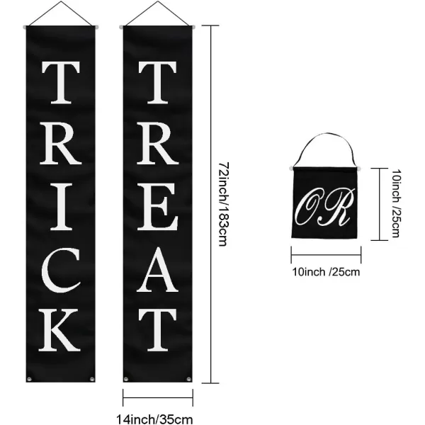 PartyTalk 3pcs Trick or Treat Halloween Banner Outdoor Halloween Hanging Sign for Home Office Porch Front Door Indoor amp Outdoor Halloween Decorations Waterproof Sun amp Wind ResistantPartyTalk 3pcs Trick or Treat Halloween Banner Outdoor Halloween Hanging Sign for Home Office Porch Front Door Indoor amp Outdoor Halloween Decorations Waterproof Sun amp Wind Resistant